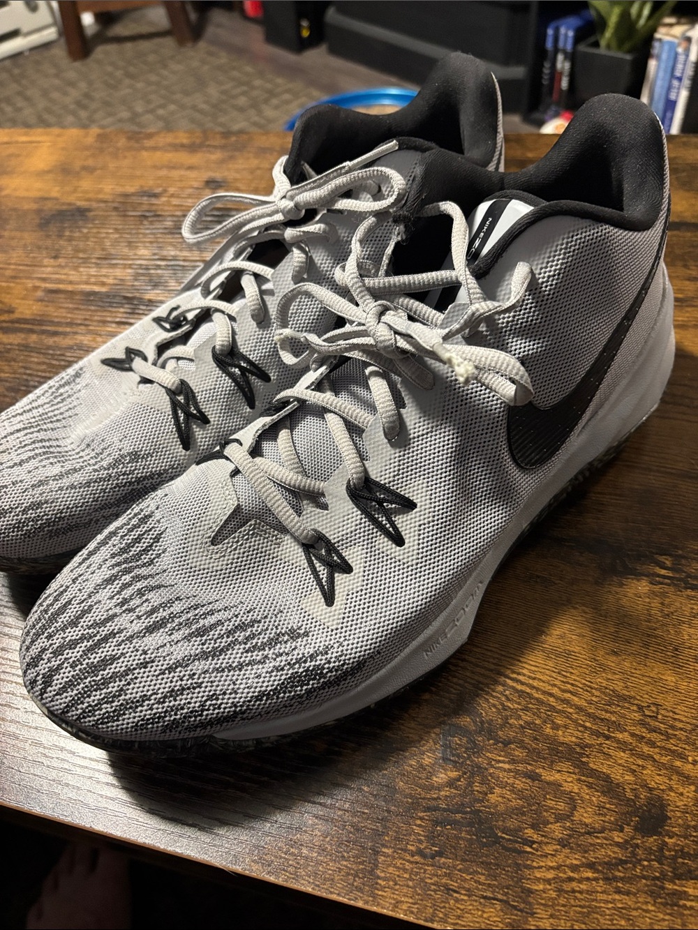 Nike Gray and Black Men's Athletic Training Shoes